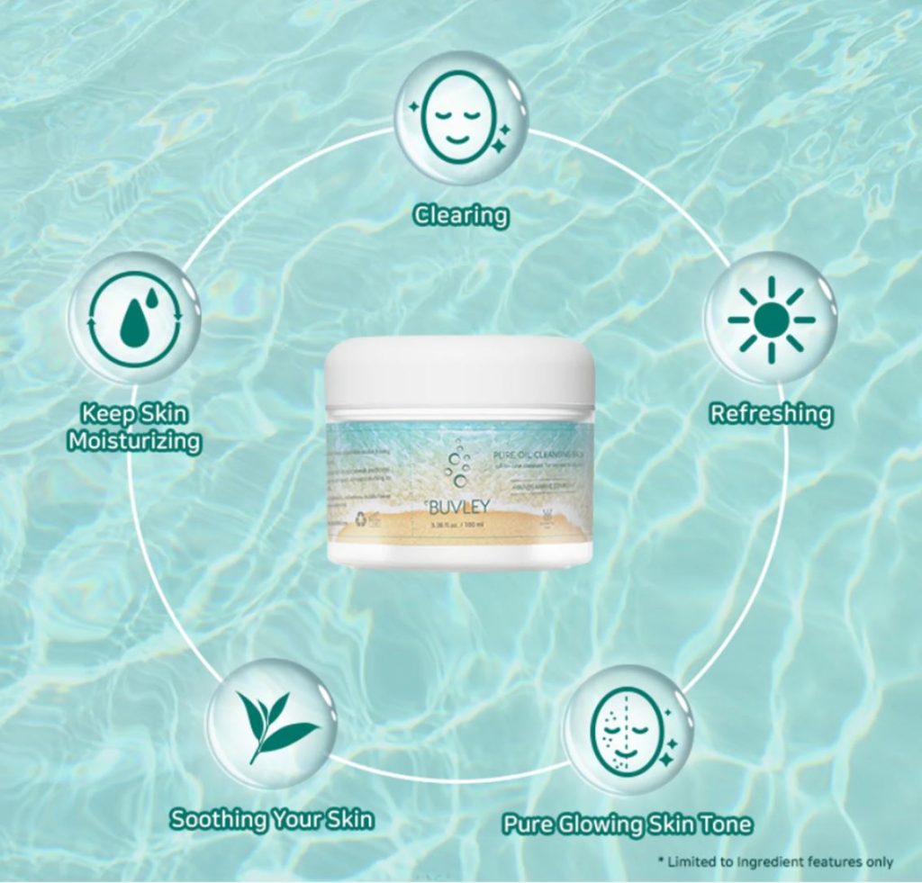 BUVLEY Pure Oil Cleansing Balm with moisturizing, soothing, refreshing, clearing, and brightening benefits BUVLEY Pure Oil Cleansing Balm with moisturizing, soothing, refreshing, clearing, and brightening benefits