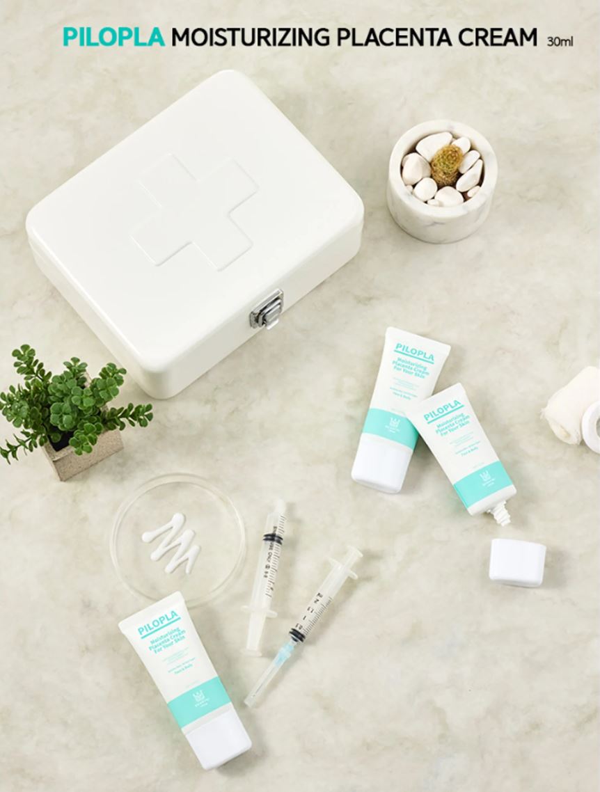 PILOPLA Moisturizing Placenta Cream 30ml tube for face and body hydration, soothing and nourishing care. PILOPLA Moisturizing Placenta Cream 30ml tube for face and body hydration, soothing and nourishing care.