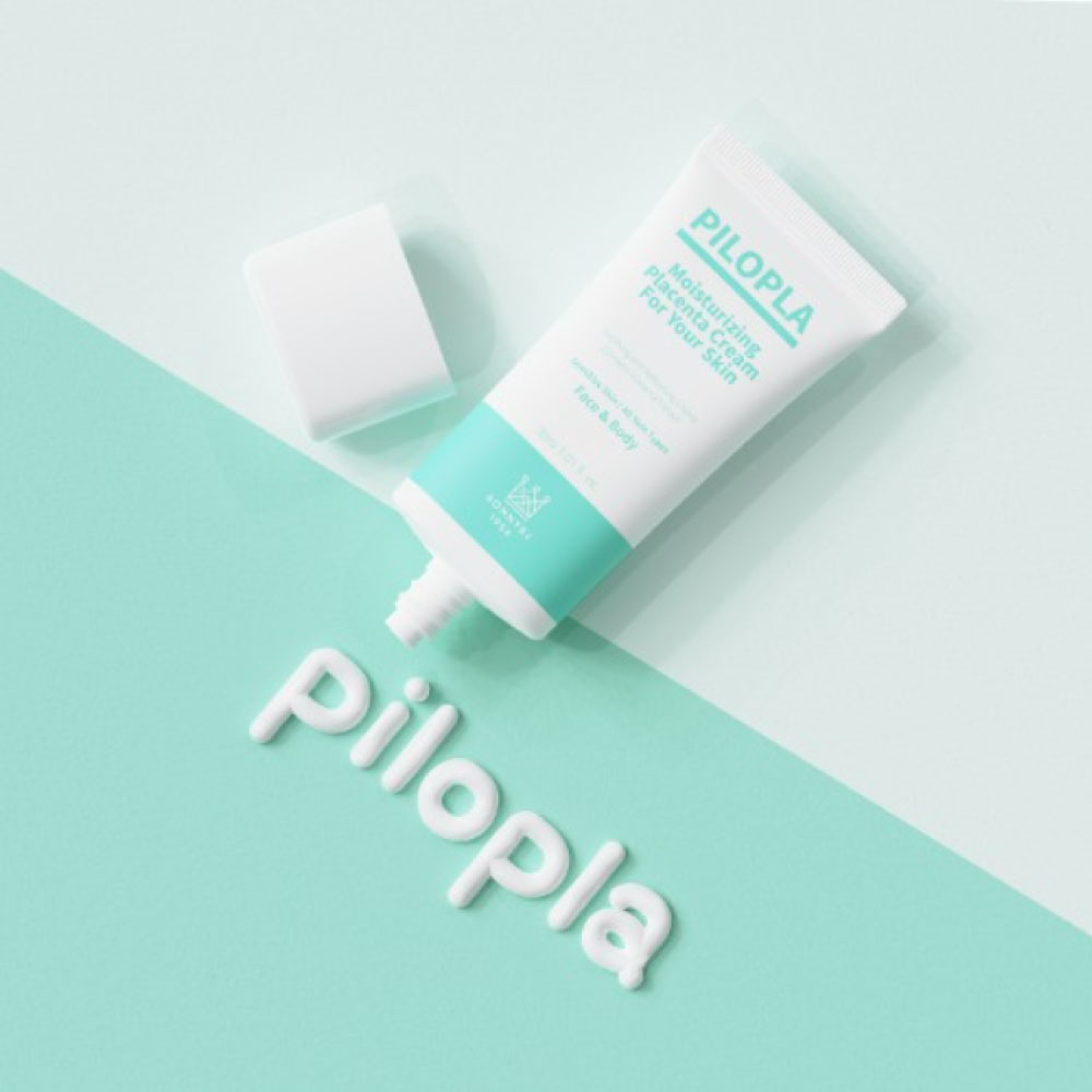 PILOPLA Moisturizing Placenta Cream 30ml tube for face and body hydration and soothing care
